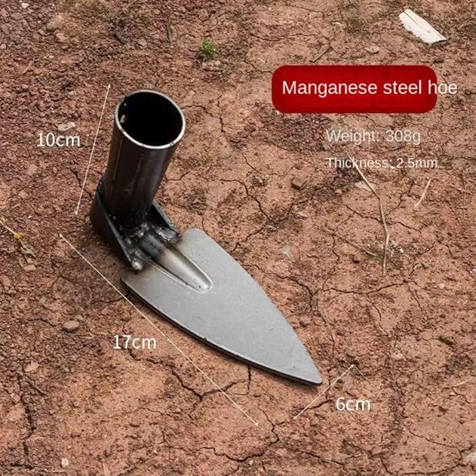 All-Steel Hardened Hollow Garden Hoe,Sharp Garden Weeding Tools,Portable Household Vegetable Garden Shovel,Ergonomic Weeding Tool,Hand Plow Hoes for Backyard Lawn Yard & Farm (Style 1)