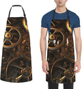 Waterproof Aprons for Women Men Adjustable Bib Cool Electric Guitar Apron Chef Cooking Aprons for Kitchen