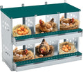 Chicken Nesting Box 6 Compartments, Metal Chicken Laying Boxes Wall Mountable, Easy Egg Collection Roll Away Nesting Boxes Chicken, Chicken Coop Nesting Boxes for Hens Laying Eggs