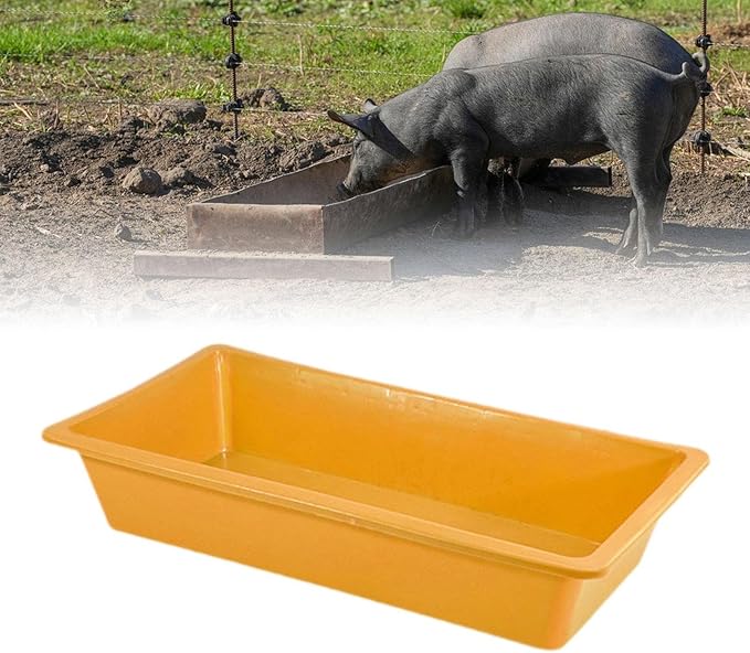 Livestock Feed Trough Storage Box Easy to Clean Multofunctional Feeder Toy Storage Bin for Cow Farm Animal Sheep Alpacas