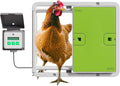 Omlet Automatic Chicken Coop Door Opener Operated by Light Sensor or Timer | Easy to Install, No Maintenance Required | Improves Coop Security and Insulation | Built-in Safety Sensors | Green
