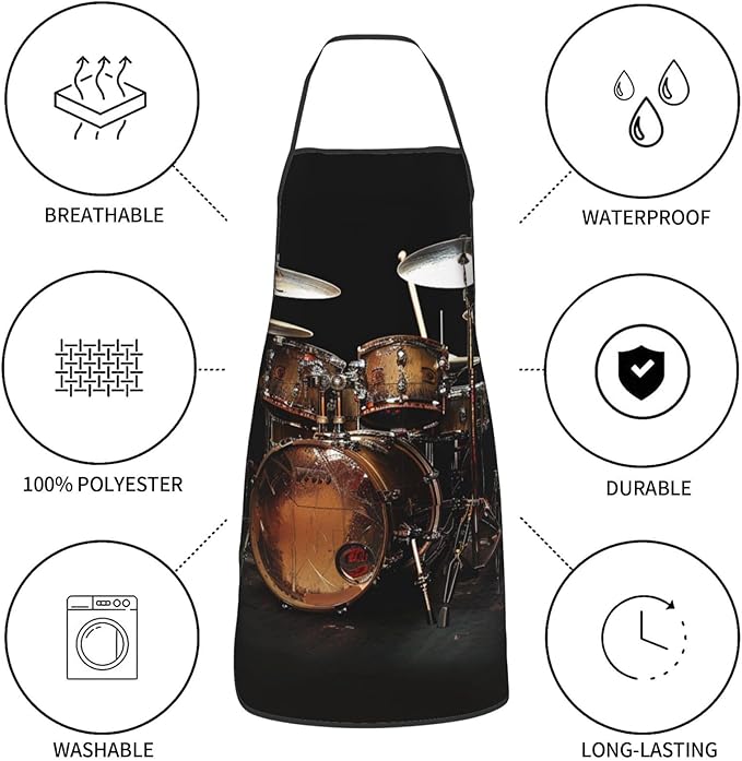 Cute Colorful Dog Paw Printed Unisex Bib Aprons BBQ Cooking Kitchen Aprons for Women Men Chef