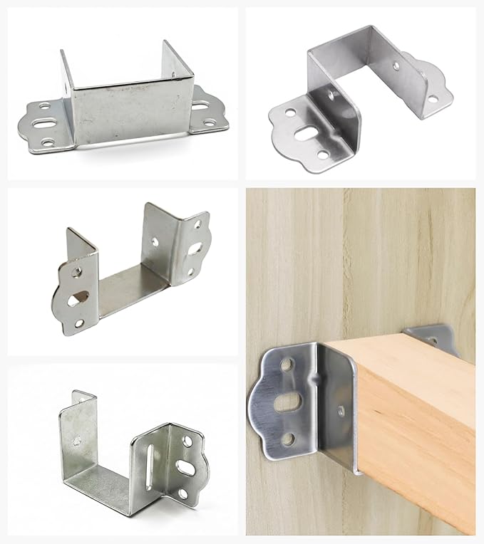 2Pcs Chicken Coop Roost Brackets, Metal Perch Mount for Chicken Coop, Heavy Duty Roost Bar Brackets for 2x3 Lumber, Come with Screws