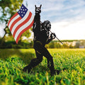 TT & MM Big Foot Sasquatch Gifts for Men/Women,Bigfoot Yard Decor Metal Garden Stakes,Patriotic Decorations Outdoor Bigfoot Silhouette Statues for Yard Art,Patio,Lawn
