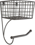 DII Rustic Farmhouse Bathroom Décor, Metal Storage, Toilet Paper Holder, Gray