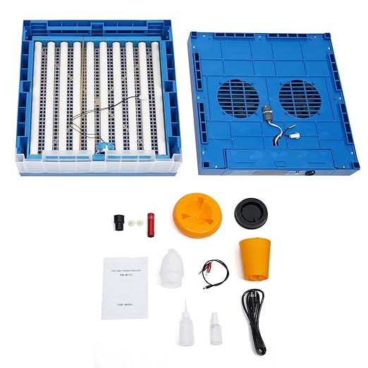 64 Eggs Incubator, Automatic Smart Eggs Digital Incubator Household Mini Incubator Box Egg Water Bed w/Fully Automatic Egg Turning and Humidity Controle for Chickens Goose Birds Ducks