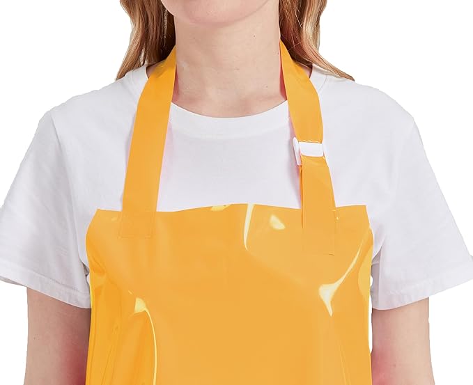 Nanxson TPU Waterproof Apron Lightweight Work Apron with Adjustable Buckle for Pet Bathing,Dishwashing,Butchers,Housework