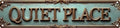 Vintage Tin Quiet Place Sign Retro Metal Sign Suitable For Home Street Shop Garage Bar Farm Garden - Multi-Purpose For Indoor/Outdoor Use Plaque 4x16 Inch