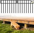 42.5FT Garden Fence Animal Barrier - 30 Pack No Dig Fence Panels Dog Fence, Rustproof Metal Anti Digging Barrier Garden Edging Border, Outdoor Animal Barrier Fencing for Yard, Rabbit, Patio