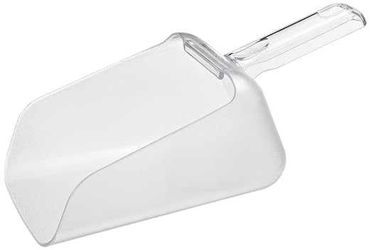Rubbermaid Commercial Products Bouncer Contour Scoop for Ingredient Bins, 64-Ounce, Clear, Restaurant/Kitchen Food Service Supplies for Ice/Animal Feed/Grains/Sand