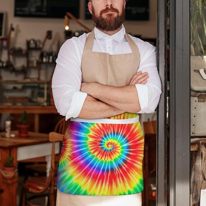 Short 3 Pockets Waist Waiter Waitress Half Apron Waterproof Chef Aprons