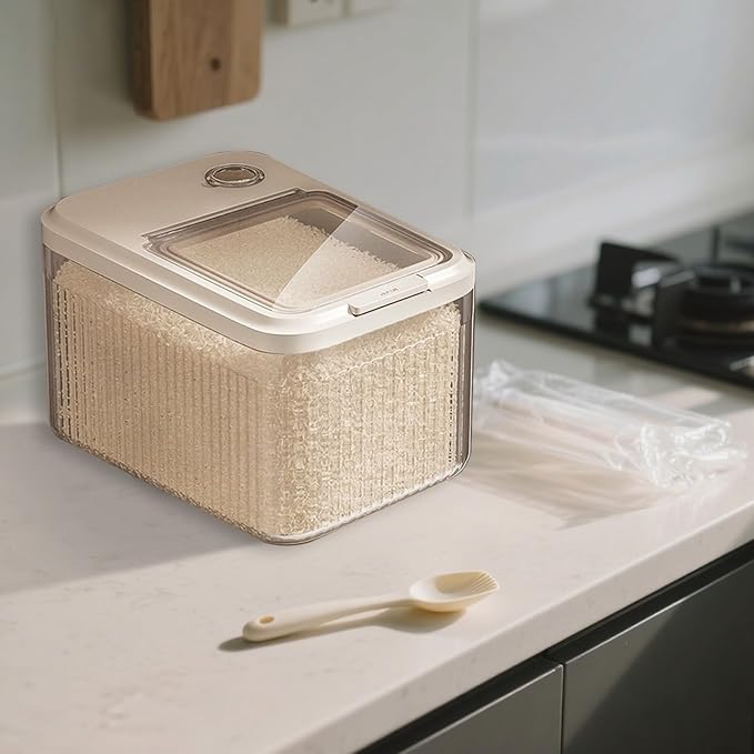 Versatile Feed Dispenser - Sealed Container for Dog Food | Treat Bin for Soybean Flour, Cereal, Rabbit, Barn, Garage, Sturdy Holder for Large Quantities of Fresh Dry Kibble