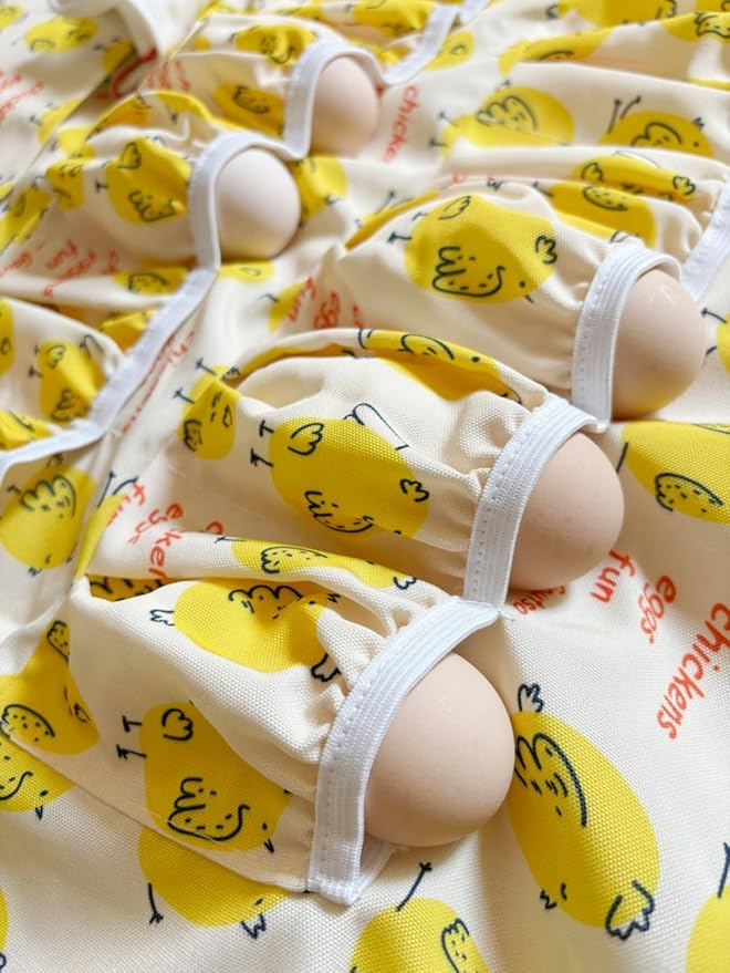 Full Egg Apron for Kid and Adult, Deep with Elastic Closure, Extra Pockets, Adjustable Strap, Egg Collect Gather Apron