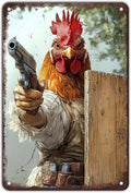 Funny Chicken Signs Farm Chicken Aluminium Sign Metal Chicken Signs Decor Home Ktichen Farm Are Wall 12x8 Inch Vintage Chicken Signs For Coop Metal Tin Signs Poster