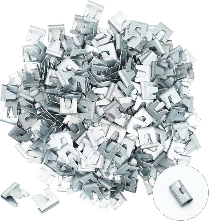 1500pcs Wire Cage Buckle Clips Heavy Duty with Fence Pliers Wire Cage Fasten Clips J Clips Snap Plier Tools for Chicken Rabbit Pigeon Pet Dog Bird Cat Quail Cage Building Supplies