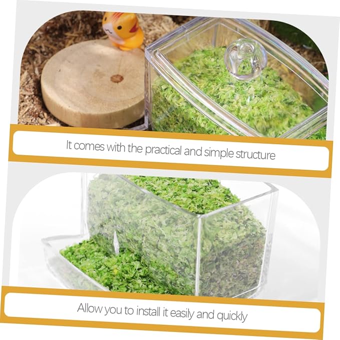 1pack Automatic Feeder Trough No Waste Chicken Feeder for Chicken Enrichment
