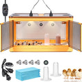 142L Chicken Brooder Box for Chicks Kit with Heater Chicks Warmer Brooder Plate Ducks Tent Pen Thermometer for 30 Ducks Bedding Indoor Quail Brooder (142L)