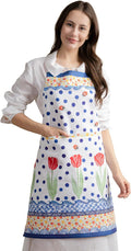 Maison d' Hermine 100% Cotton Apron for women with Pocket Kitchen Chef Apron for Men Cooking Easter Decorations