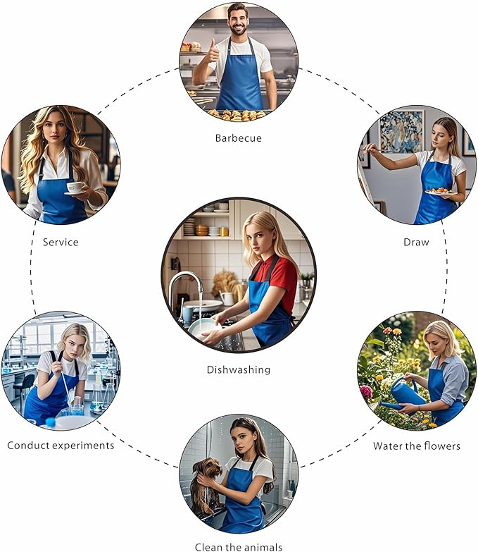 GoldPig Heavy-Duty Waterproof Apron, Chemical Resistant Rubber Vinyl for Industrial, Lab, Kitchen, Butcher & Grilling (40")