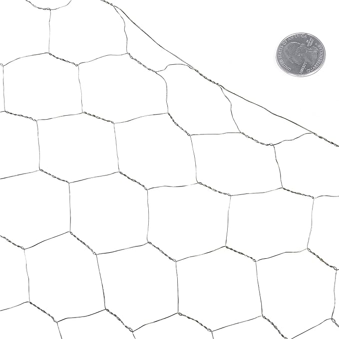Fencer Wire 20 Gauge Galvanized Poultry Hex Netting with 2 inch Mesh