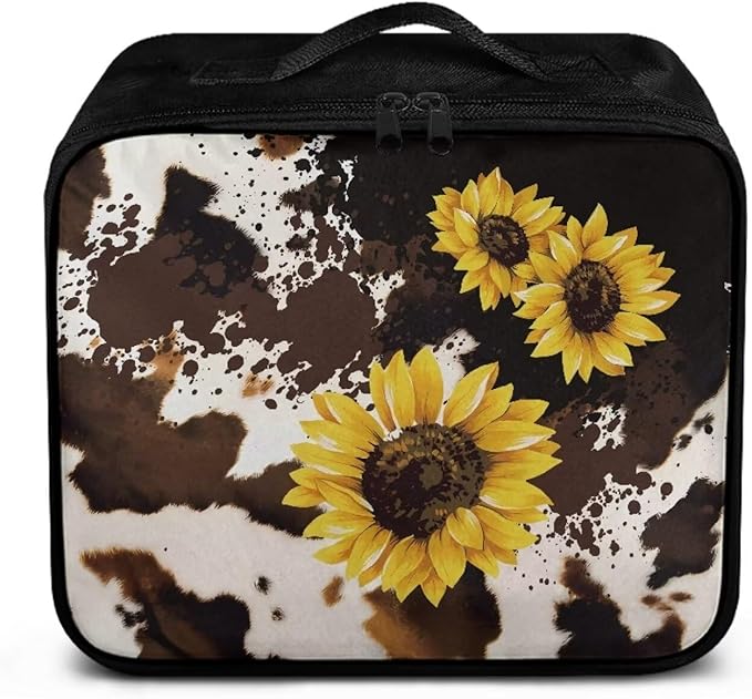 Rnyleeg Sunflower Empty First Aid Bag First Aid Kit for College Dorm Emergency Medical Kit for Home, Office, Car, Outdoor, Boat, Camping, Hiking Milk Cow Print