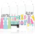 Easter Aprons Set of 4, Colorful Bunny & Easter Eggs Design - Kitchen Aprons for Adults & Kids, Easter Decorations for Home Indoor, Egg Collecting Apron, Bunny Gift & Festive Table Decor