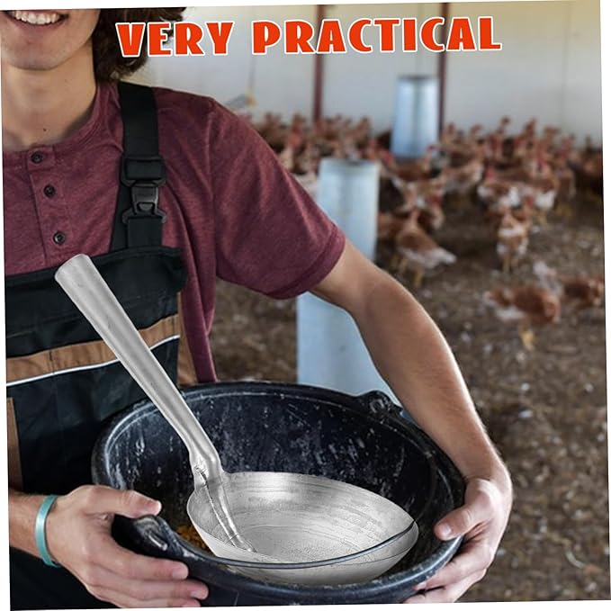 Reusable Water Spoon for Household Goat Feed Scoop Measurements Heavy Duty Ladle for Farm Animals
