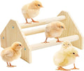 Baby Chicken Perch Strong Pine Wooden Chick Jungle Gym Roosting Bar, New-gen Durable Chicken Perch Toys for Coop and Brooder 7.9 X 6.9 X 4.14’’ Chicken Perch(Can be Used for Baby Turkeys)
