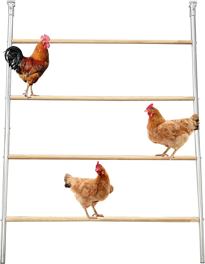 Chicken Roosting Bar, Large Chicken Perch for Coop,Easy to Installation&Clean,Roosting Perch,Roosting Bars for Chickens in Coop,Poultry Toys for Backyard,Poultry coop Accessories(56' L X 39' W)