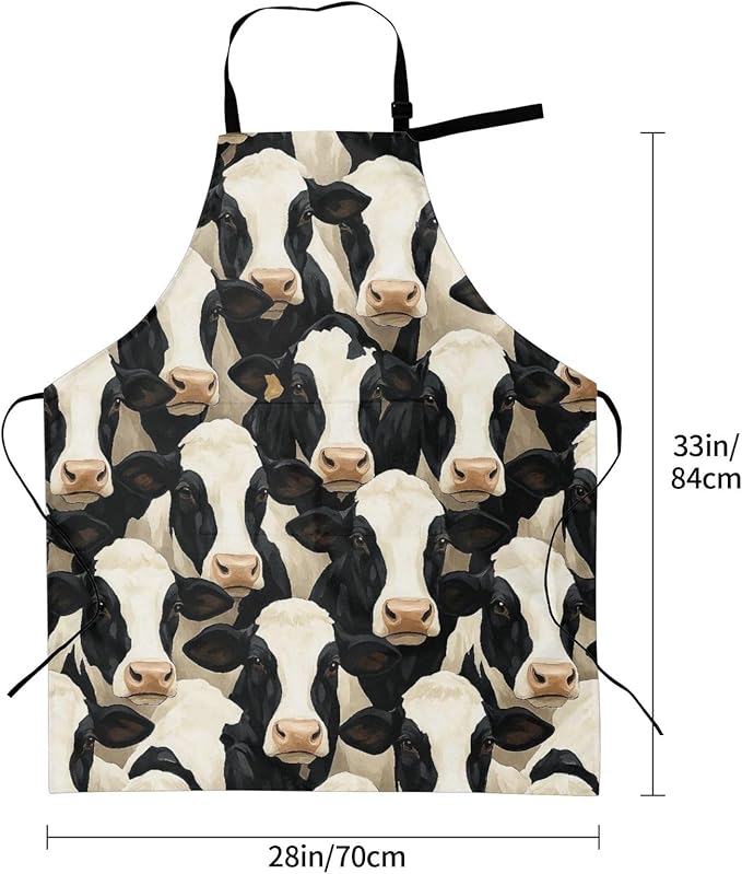 Serene Swan In Stream Adjustable Waterproof Apron Work Cooking Apron With Pockets For Men Women