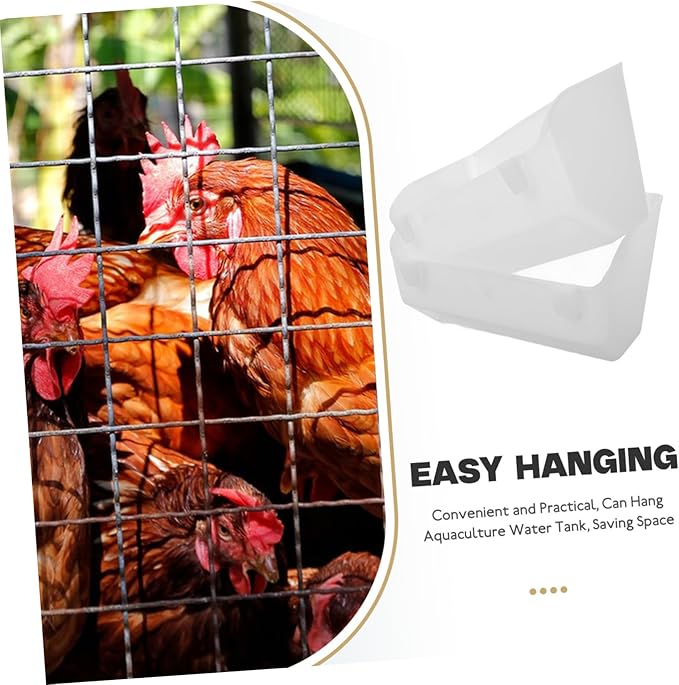 2pcs Hanging Chicken Feeder Basin Lightweight Food Holder for Poultry Easy to Clean Prevents Waste Suitable for Chickens Pigeons More Farm Settings