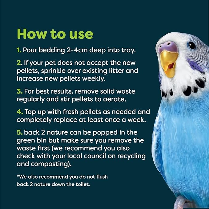 Back 2 Nature® Small Animal Bedding & Litter – Upcycled from 99% Recycled Paper | Highly Absorbent & Long Lasting Odor Control | Natural and Nontoxic | Low Dust | Easy-to-Maintain | 15L Bag