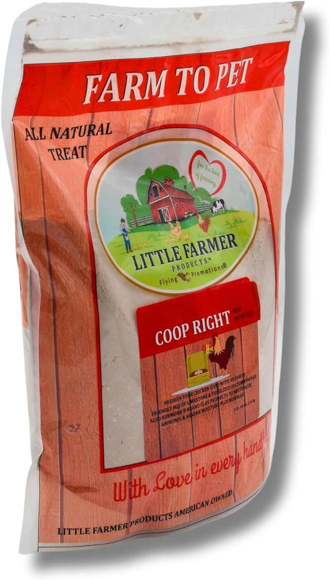Coop-Right Chicken Coop Natural Poultry Dust Bath Nest Freshener Odor Eliminator | Redmond Clay, Earth Powder, Rosemary | 3 lb…