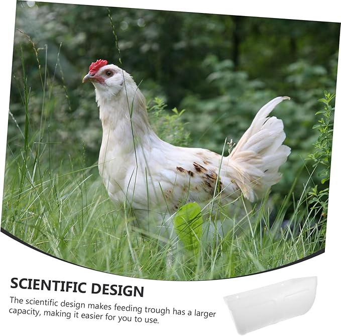 Automatic Chicken Feeder for Poultry Spill Hanging Feeding Container for Chickens and Game Birds Easy to Clean for