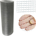 12in X 20ft Hardware Cloth 1/4 Inch, 23 Gauge, Hot-dip Galvanized After Welding, Chicken Wire Fence Garden Fencing Welded Wire Cloth Garden Fence Handicraft Making