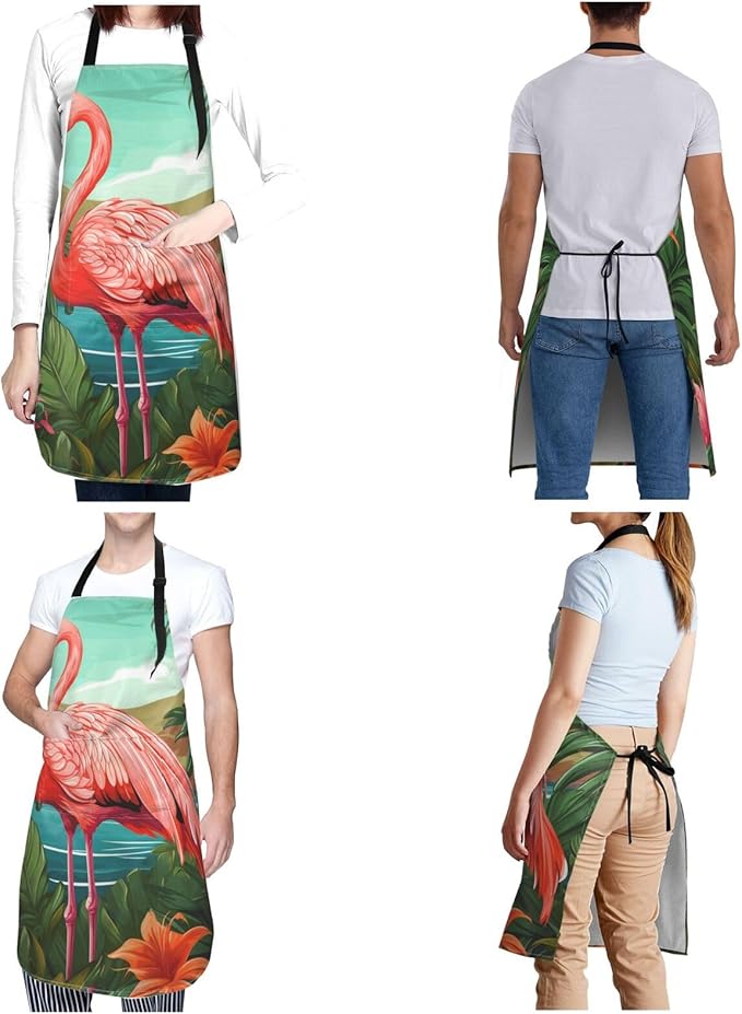 Aprons for Women with Pockets Waterproof Apron Adjustable Bib Turquoise Blue Gold Marble Apron Chef Apron