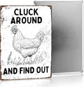 Farmhouse Kitchen Decor Chicken Themed Gifts Funny Quotes Metal Poster Outdoor Chicken Coop Vintage Metal Sign 8×12 Inches For Yard Home