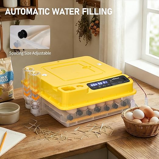 Winado Incubators for Hatching Eggs, 30 Egg Incubator with Automatic Egg Turning, Temperature & Humidity Control, Egg Candler, Automatic Water Filling and Day Counter for Eggs Hatching
