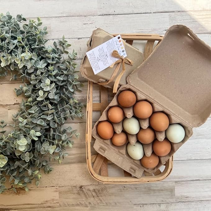 30 Pack Egg Cartons 12 Count, 3x4 Egg Cartons Cheap Bulk Holds Up to 12 Eggs, Sturdy Design Made from Recycled Cardboard