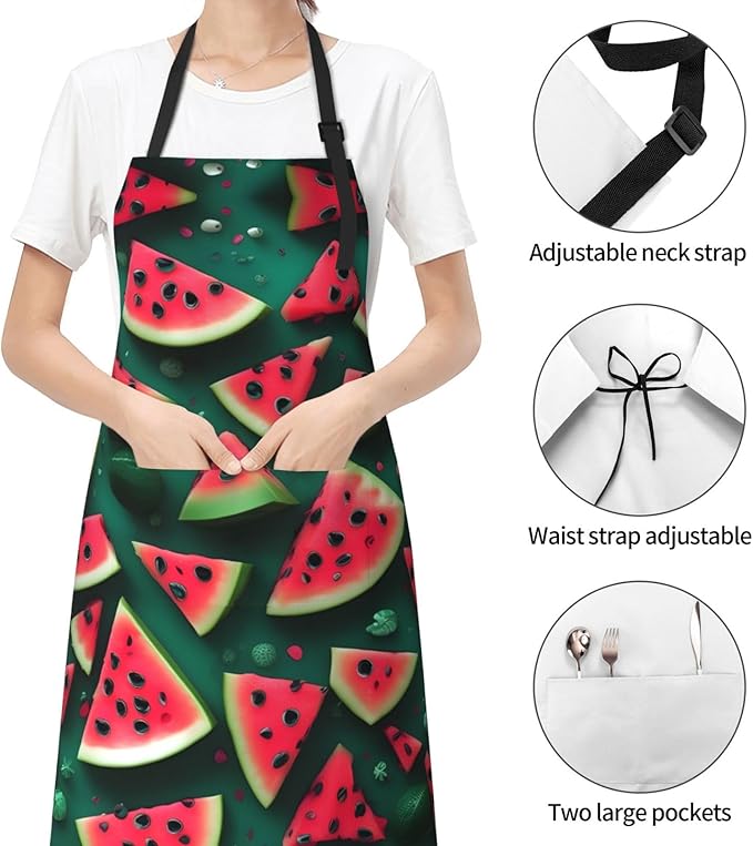 Multidimensional Space Heavy Duty Waterproof Apron with Pockets for AdultsResistant Grilling, Gardening, Painting