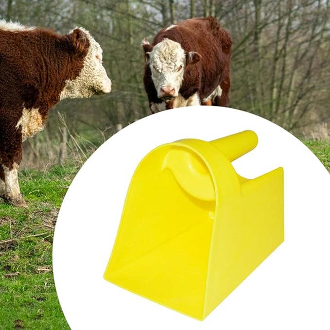 Heavy Duty Grain Scooper, Animal Feed Scooper, Reusable Stackable Feed Scoop for, Horse, Homesteaders