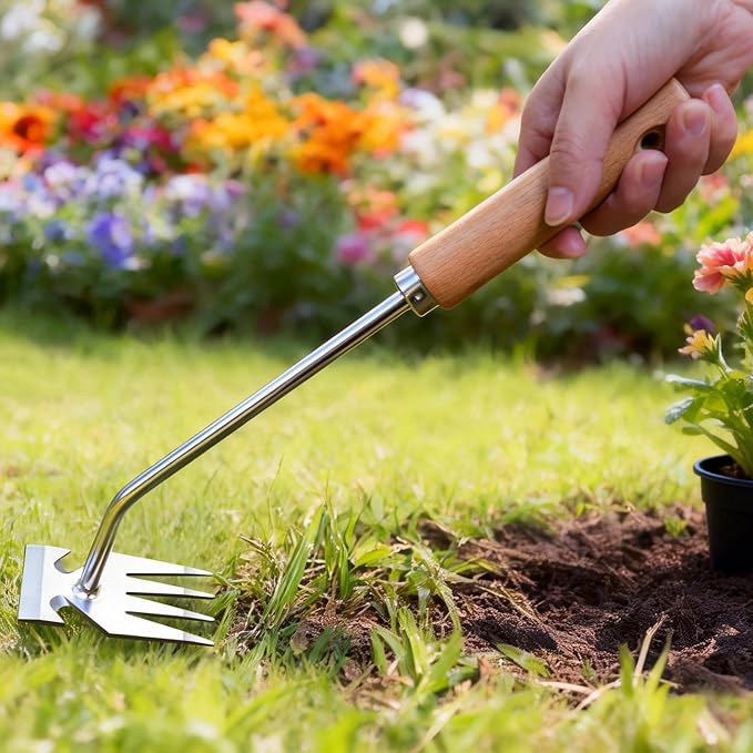 Weed Puller Tool, Garden Tools, Weed Remover Tool, Garden Weed Tool, Stainless Steel, Anti-Detachment, Portable Gardening Hand Tools for Vegetable Gardening Backyard Farm Planting & Weeding