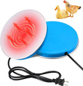 Heated Chicken Waterer Poultry Water Heater Warmer Base Heated 110v Chicken Water Heater Electric for Winter Deicer Poultry Founts Coop Accessories with 59 Inch Cord(Small, 32W)