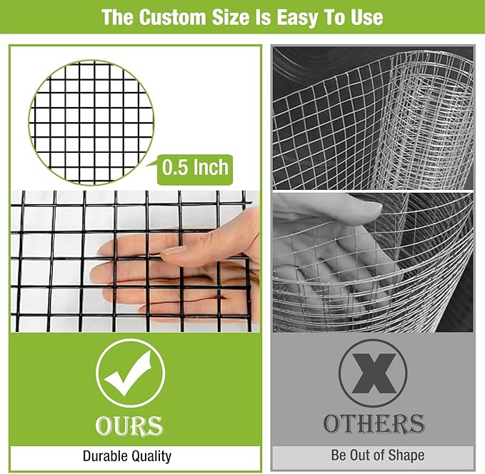 Chicken Wire Bottom Predators Resistant Barrier Mesh,14 Pieces for Chicken coop AIR46
