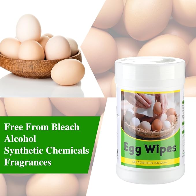 200 Pcs Egg Washer for Fresh Egg, Disinfectant Cleaning Wipes for Chicken Poultry Coop Cleaning Accessories