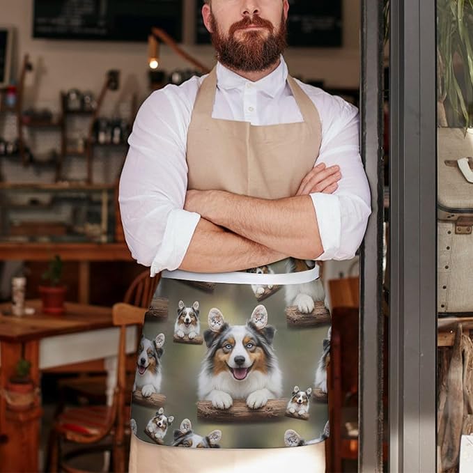 Short 3 Pockets Waist Waiter Waitress Half Apron Waterproof Chef Aprons