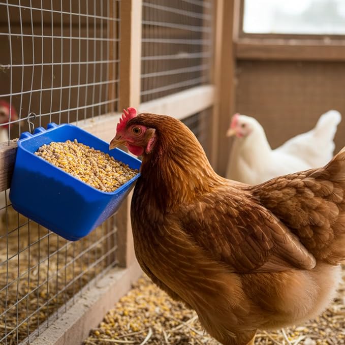 10 Pcs 16 Oz Cage Cups Chicken Feeder Waterer Chicken Water Cups Rabbit Feeder