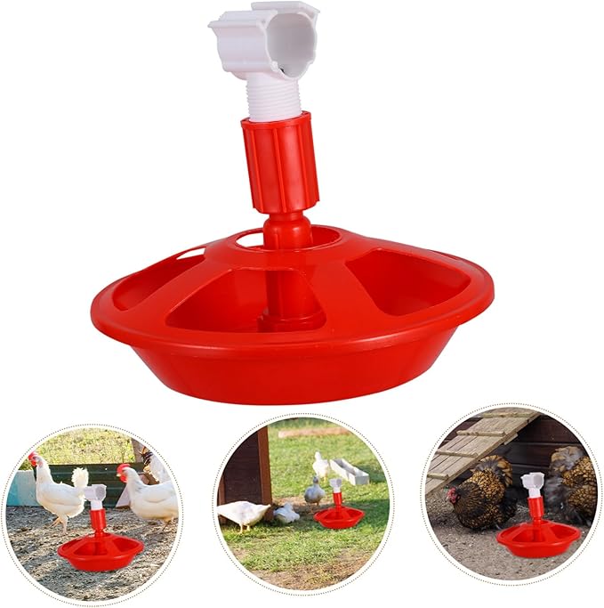 Totority Automatic Poultry Waterer with Chick-Friendly Design Efficient Water Use and Consistent Flow for Chickens Ducks Quail Semi-Automatic Water Dispenser for Chicks in Household Coop