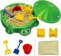 Mini Turtle Sandbox Zen Garden for Desk, Desktop Turtle Sandbox with Lid on The Go for Office Stress Relief, Funny Zen Garden Kit Desk Accessories Gifts for Coworkers Boss