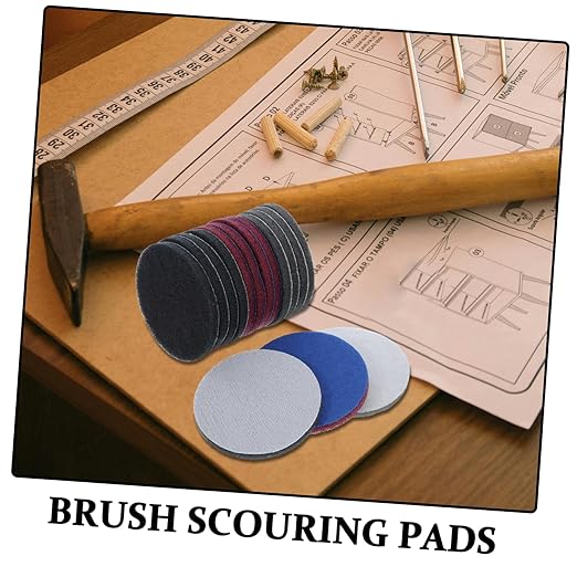 15pcs Power Brush Scrubber Pads Replacement for Kitchen and Tile Non-Scratch Scouring Pad Attachment